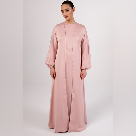 Veiled Collection Salma Sleeveless Maxi Dress & Skirt Set XS + Open Abaya XXS - Picture 3 of 10